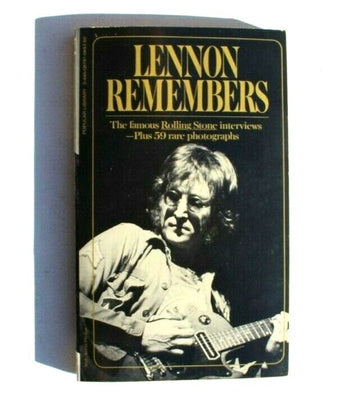 VTG Jann Wenner LENNON REMEMBERS Fawcett Library 1972 BOOK
