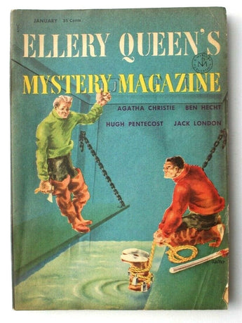 Vtg Jan 1955 Ellery Queens Mystery Magazine By Vol. 25 No. 1 Joseph Ferman Book