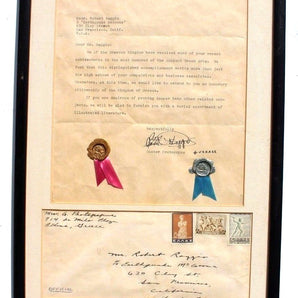 Vintage 1963 Greece Gustav Protopopus Extension Of Citizenship Letter