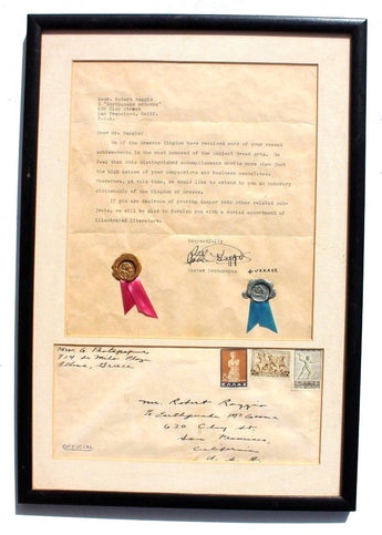Vintage 1963 Greece Gustav Protopopus Extension Of Citizenship Letter