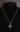 Vintage NOS Silver Blue Gemstone Bowtie Costume Cocktail Necklace Jewelry