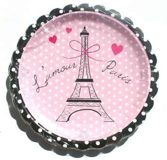 SEALED Meri Meri BONJOUR Paris Party PAPER Plates - 12 Pkg Per Pack