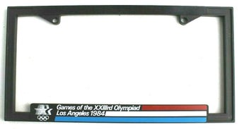 Vtg Los Angeles 1984 Olympics Games (XXXIIIrd) Collectors License Plate Frame