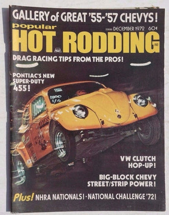 Vtg Hot Rat Rod Car Magazine - Popular Hot Rodding December 1972 (Drag Racing)