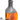 VTG KMD Royal Holland Daalderop Amber Glass Pewter Decanter Bottle w/ Stopper