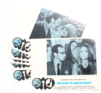 8 Vtg Welcome To Arrow Beach Movie Promo Film Press Kit Lobby Card 11X14