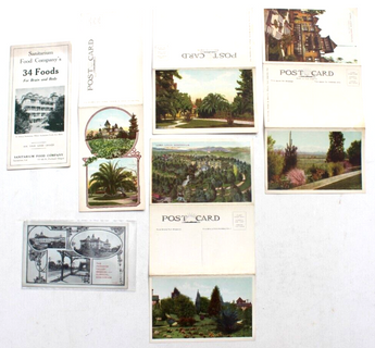 Vintage 1900s Lot Of 5 Sanitarium Food Company POSTCARDS