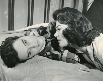 Vtg B&W Portrait of ELVIS PRESLEY Jailhouse Rock Judy Tyler Movie Photo #182