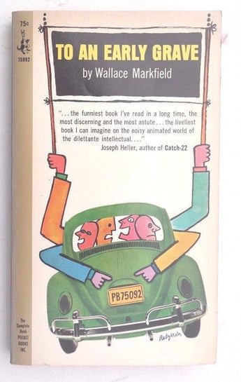Vintage 1965 TO AN EARLY GRAVE By Wallace Markfield POCKET BOOKS 1st Printing
