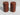 Vintage Brown Ceramic Tiki Ethnic Aztec Tribal Salt and Pepper Shakers Set