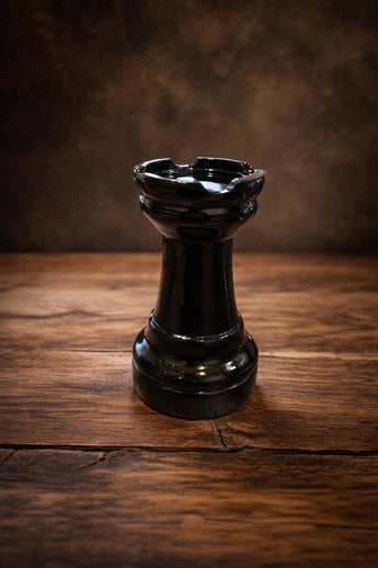 Sold New Black Large Resin Decorative Rook Chess Pieces Room Decor