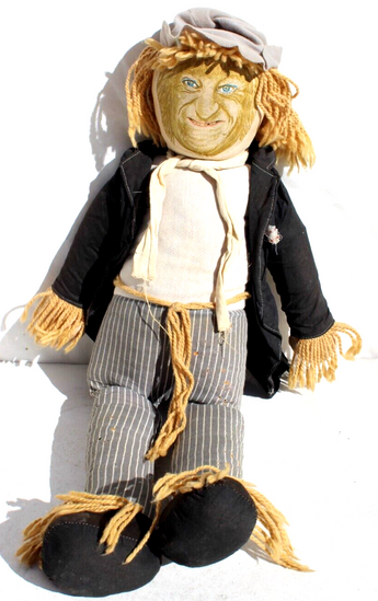 Vintage T.V. SHOW SCARECROW Worzel Gummidge Toy Doll Figure