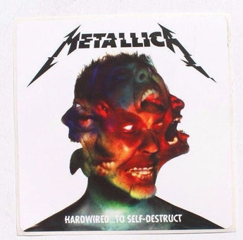 Set Of 2 METALLICA Hardwired To Self Destruct Stickers 4"X4" 2016 Promo Only NEW