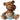 Vtg 1981 Kimble Mold Ceramic Sleepy Baby Teddy Bear Figurine Money Bank Boy