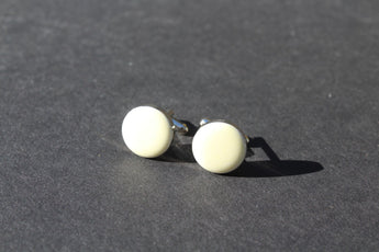 NEW White Circle Men's Cufflinks Jewelry Accessories