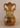 Vtg 1965 Porcelain Victorian Double Handle Trophy Vase W/ Flowers & Gold Trim