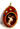Vintage 1960s Egg Shape Angel Diorama Christmas Tree Ornament
