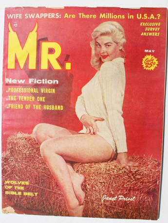 Vtg May 1958 Mr. Magazine Vol. 2 No. 5 - Janet Priest Wolves Of The Bible Belt