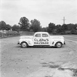 Vintage 1950s Clarks Auto Salvage 2 Way Car California Rustic Photo #1198