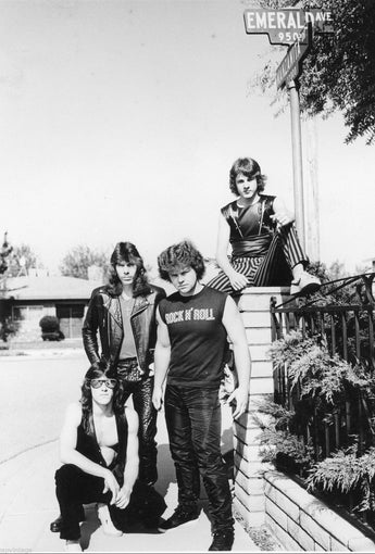 Vintage Black & White Rock N Roll / Punk Hair Band Sunset Strip PHOTO 8X12