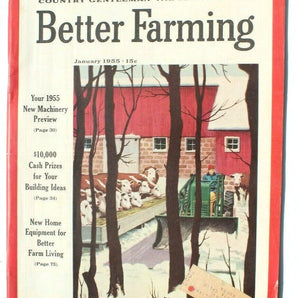 Vtg Country Gentleman Farm Farming Famers Magazine - Better Farming January 1955