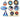 Vtg Lot Of 8 Space Shuttle (Young Crippen COLUMBIA Challenger) Hawkeye Stickers