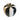 Black & White W/ Gold Circus Stripped Apple Figure Fruit Decoration Home Decor