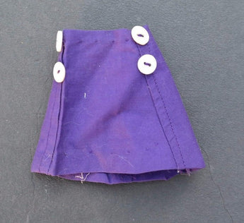 Vintage 1960's Hight Waisted Purple Skirt Doll Play Clothes / Clothing