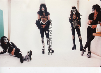 Vintage 1970s Concert Tour Preforming Kiss Band Music Photo #2856