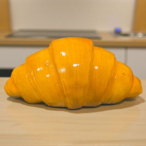 New FAKE Bakery Thanksgiving Butter Bread Basket Croissant Decorative Decor