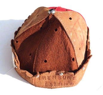 VTG 1940's BOYSCOUT BSA Treasure Island Scout Camp SKULL CAP Hat Boston Brother