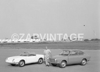 Vtg 1960s Carlo Abarth Fiat Racing (Alfa Romeo) Ferrari Cars Italy Photo #1534