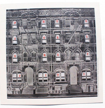 New 2015 Led Zeppelin Physical Graffiti Lithograph Promo Poster 8" x 8"