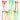 20 Retro Vtg NEON (Flamingo, Palm Tree, Seahorse) Party Cocktail Stirring Sticks