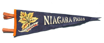 Vtg Niagara Falls Canada Felt Flag Banner Souvenir Pennant Flag