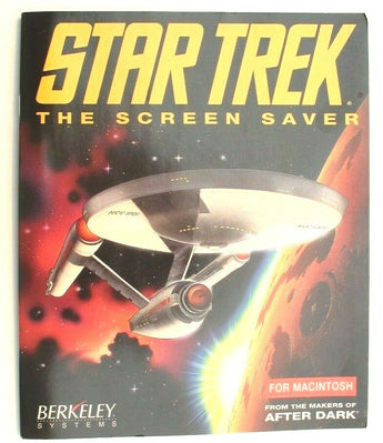 Vtg 1992 Star Trek THE SCREEN SAVER PC Software Berkeley Systems Booklet Guide