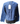 New English Factory Women Blue Jean Lace Long Sleeve Blouse Small