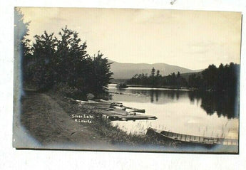 Vtg 1907 Silver lake K.I Works Factory (Silver Gel) Photo RPPC Postcard