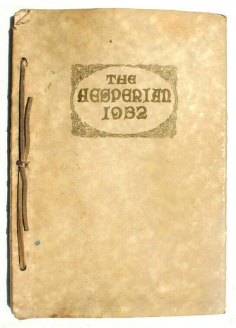 Vtg June 1932 The Hesperian Of Hoquiam High School Washington Yearbook