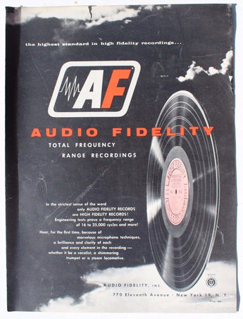 Vintage AF Audio Fidelity Exciting New Releases Brochure