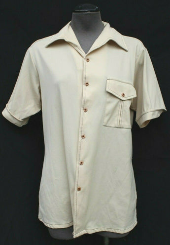 Vtg Men’s Retro MCM Hippie Harris & Frank Button Down Collar Shirt - Medium
