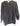 Vtg 1980's Retro Le Chois Black Knit Rose W/ Fur Sweater