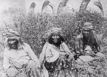 Vtg 1800s El Camino Real California Mission Indian Workers Photo #875