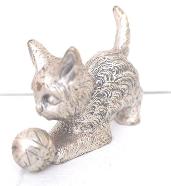 Vintage METAL "Lets Play" GESCHENKE-KAISER Echt Zinn Miniature Figurine
