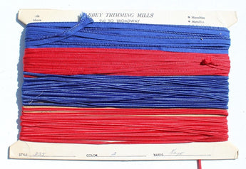Vtg 1960s Thin Retro Mod Funky Trim Fabric Trimming Bindings Sewing Material