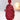 New Red Glass Christmas Holiday Santa Claus Candle Stick Holder Room Decor