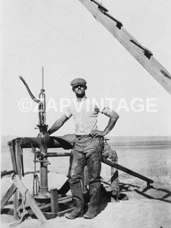 Vintage 1916 Edgar As A Rancher In Victor Valley California Photo #1820