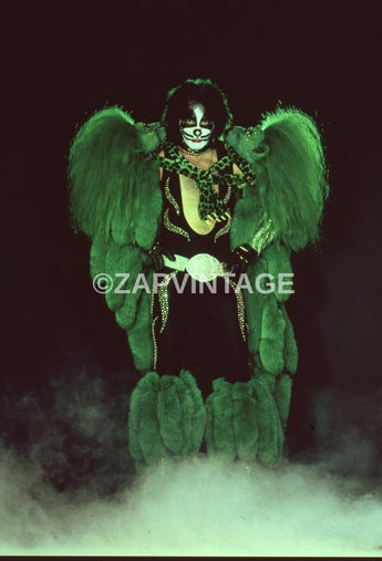 Vtg 1970s Peter Criss Solo On Stage / Concert Tour Preforming Kiss Photo #2209