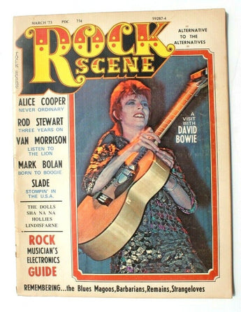 Vintage March 1973 Rock Scene Magazine Vol. 1 No. 1 - David Bowie