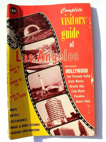 VTG 1958 Complete Visitors Guide Of Los Angele Hollywood BEACH CITIES Book